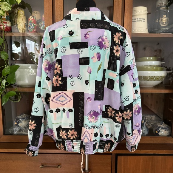 Vintage 90’s Coquette Brenda Goode Petites Floral Button-down Jacket - Picture 3 of 7